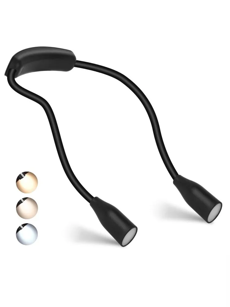 LED neck lamp | USB rechargeable | 3 light colors | Flexible & dimmable | LumiNeck - Image 7