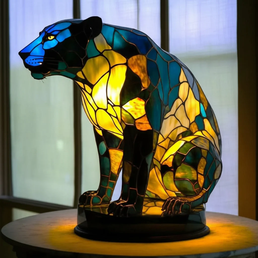 LED Night Lamp Dog | Warm Ambient Glow | Stained Glass Style LED Lamp | Glowhound - Image 16