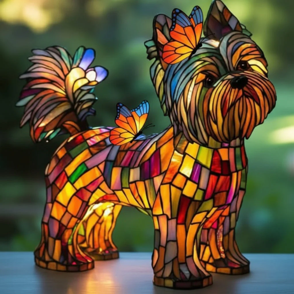 LED Night Lamp Dog | Warm Ambient Glow | Stained Glass Style LED Lamp | Glowhound - Image 28