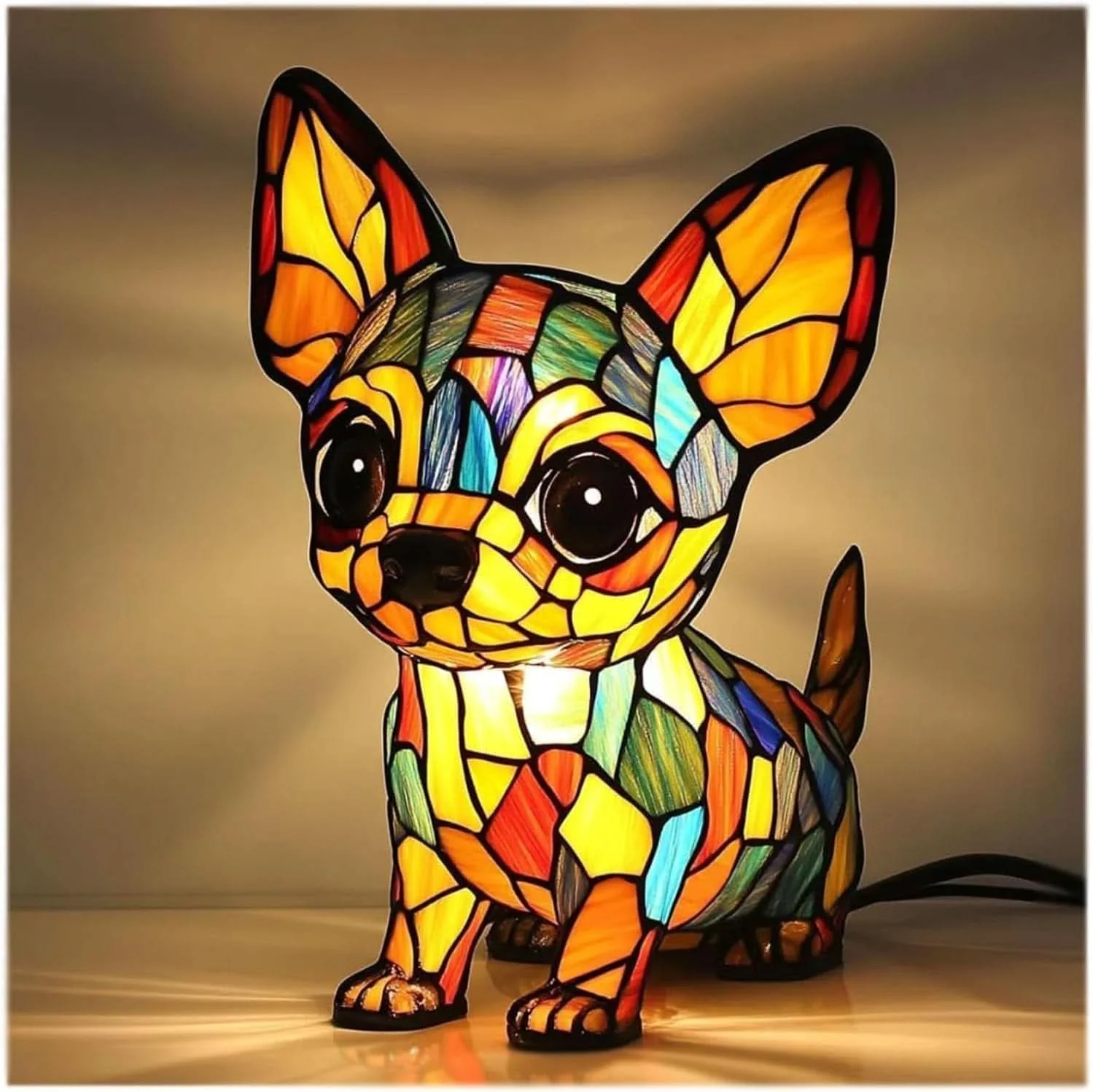 LED night light | Artistic dog statue | Warm light | USB powered | 15 cm | GlowPaws - Image 10
