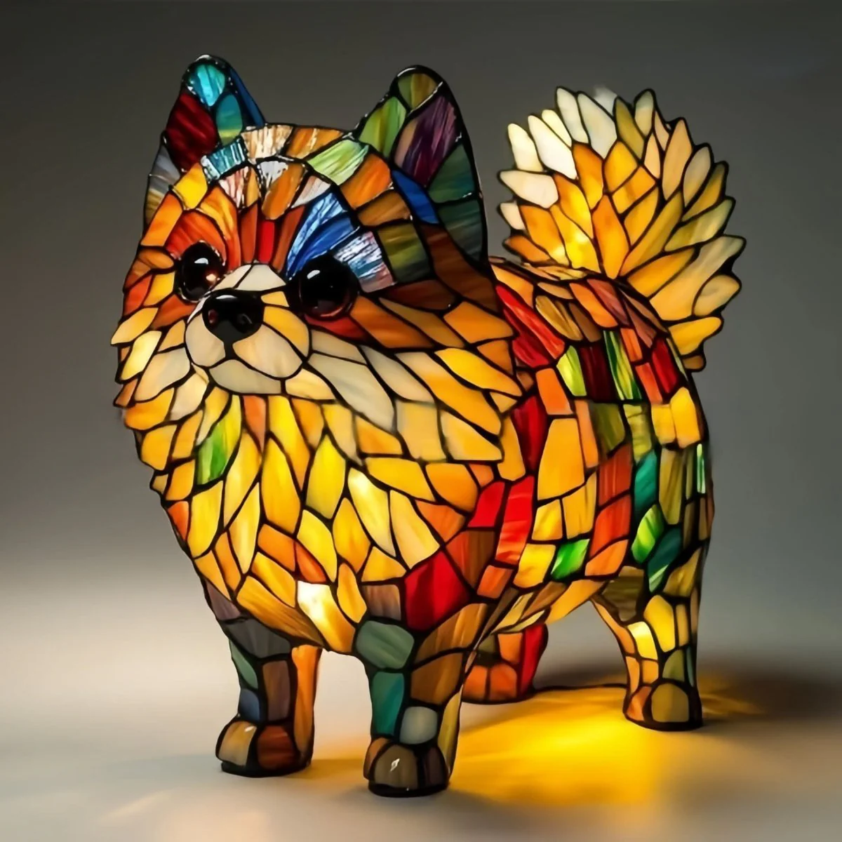 LED night light | Artistic dog statue | Warm light | USB powered | 15 cm | GlowPaws - Image 18