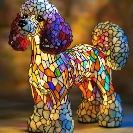 LED night light | Artistic dog statue | Warm light | USB powered | 15 cm | GlowPaws - Image 19