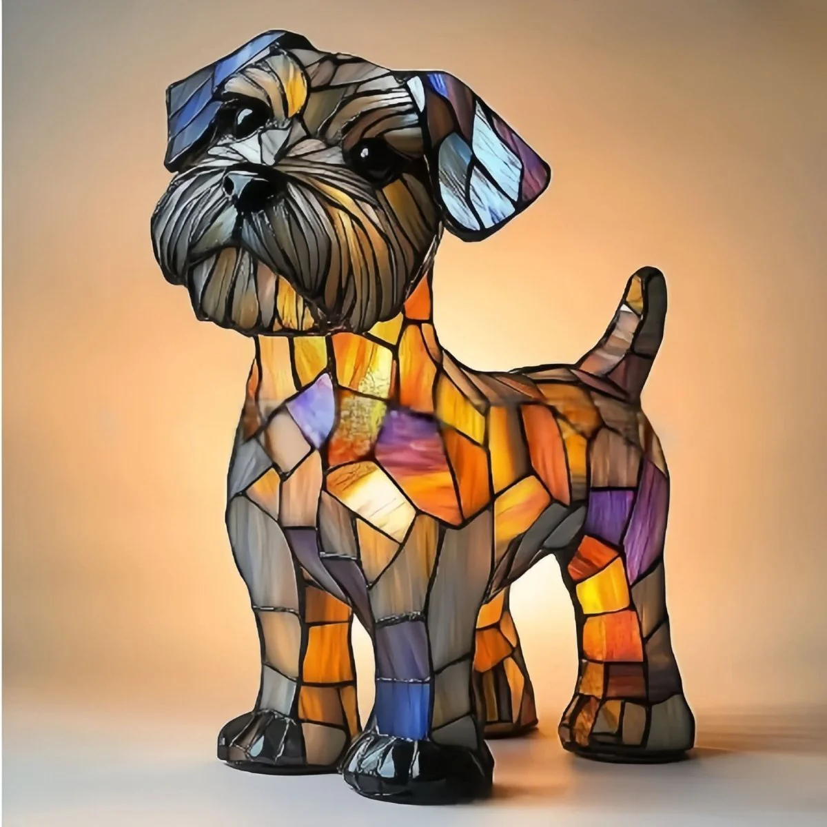 LED night light | Artistic dog statue | Warm light | USB powered | 15 cm | GlowPaws - Image 21