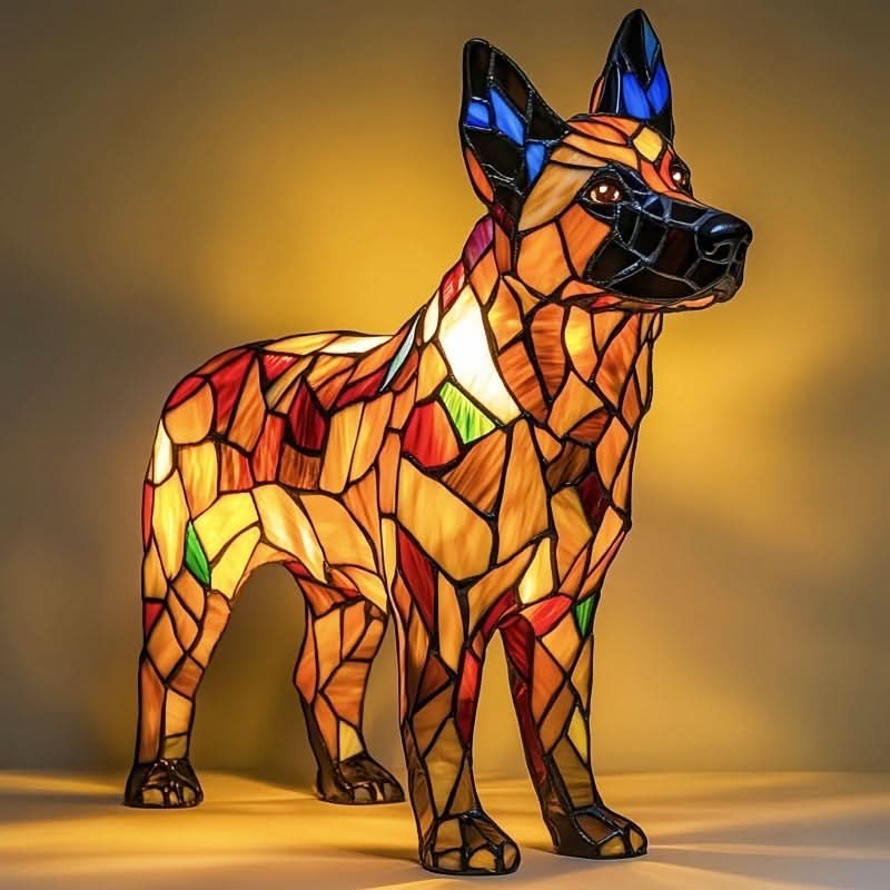 LED night light | Artistic dog statue | Warm light | USB powered | 15 cm | GlowPaws - Image 22