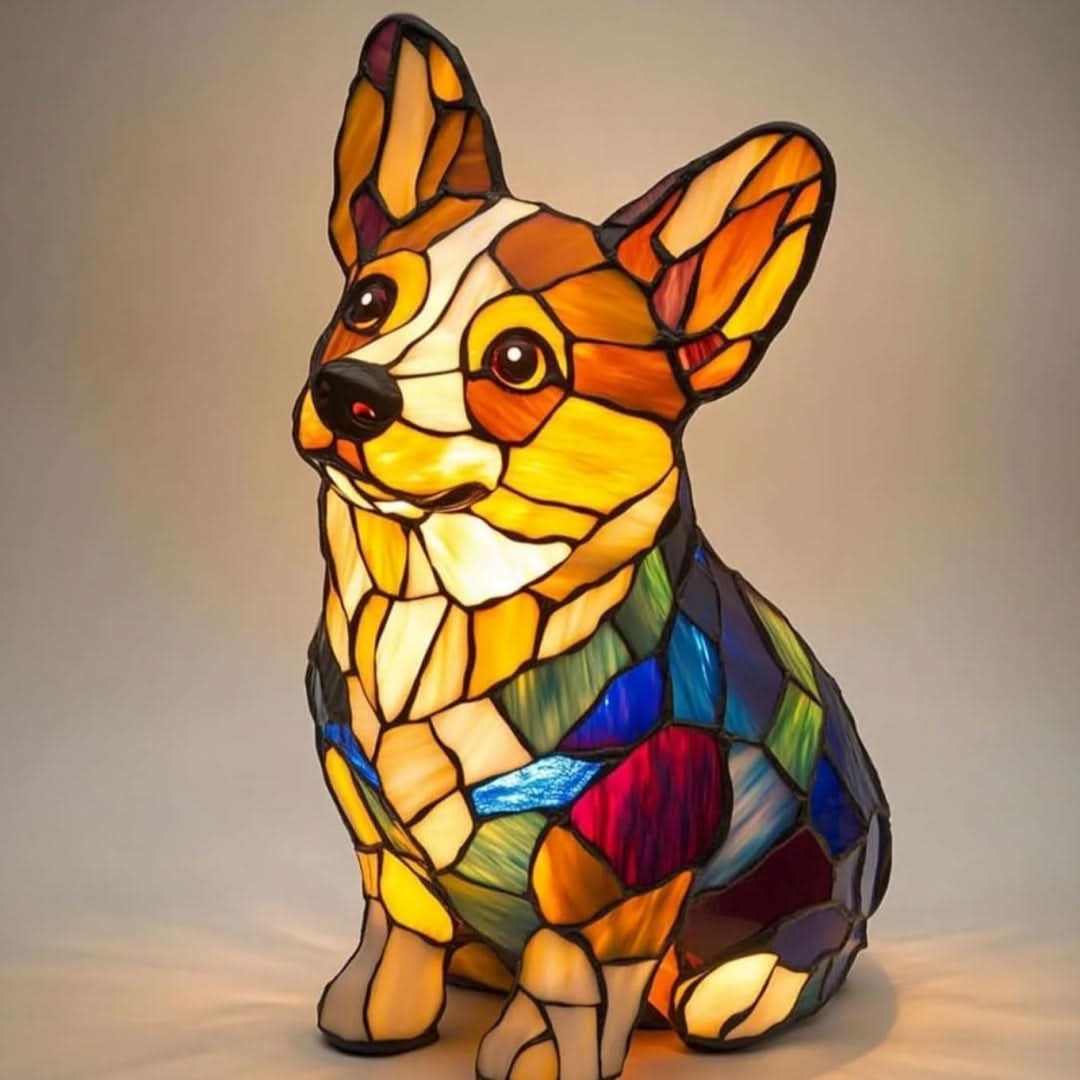 LED night light | Artistic dog statue | Warm light | USB powered | 15 cm | GlowPaws - Image 24