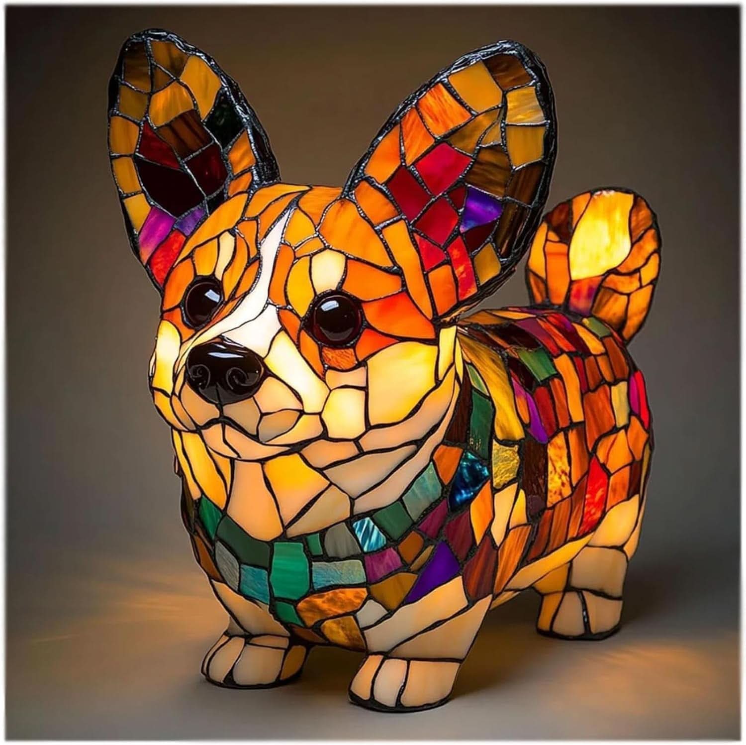 LED night light | Artistic dog statue | Warm light | USB powered | 15 cm | GlowPaws - Image 25