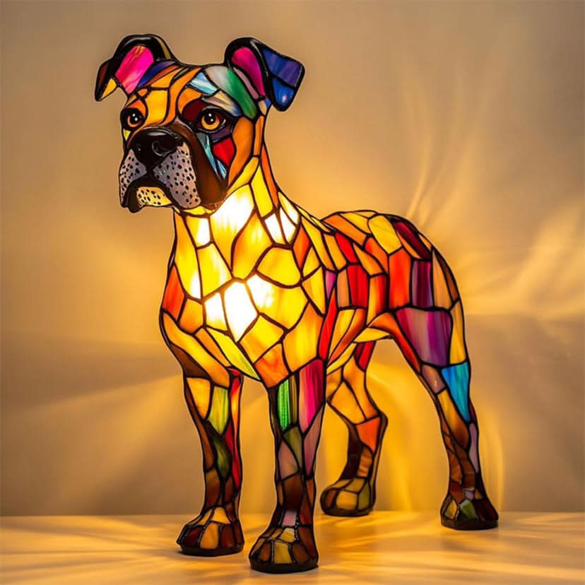 LED night light | Artistic dog statue | Warm light | USB powered | 15 cm | GlowPaws - Image 4