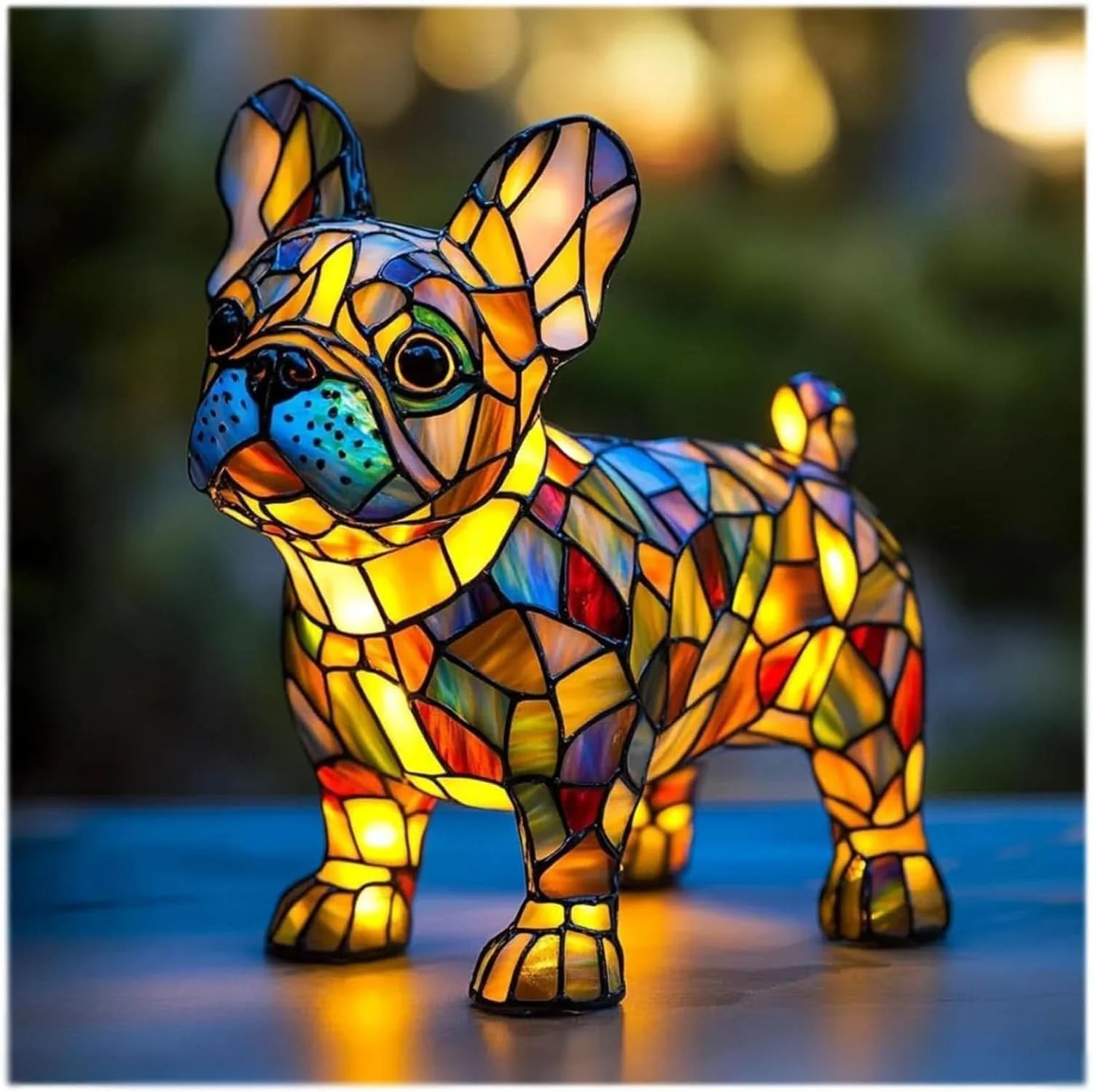 LED night light | Artistic dog statue | Warm light | USB powered | 15 cm | GlowPaws - Image 7