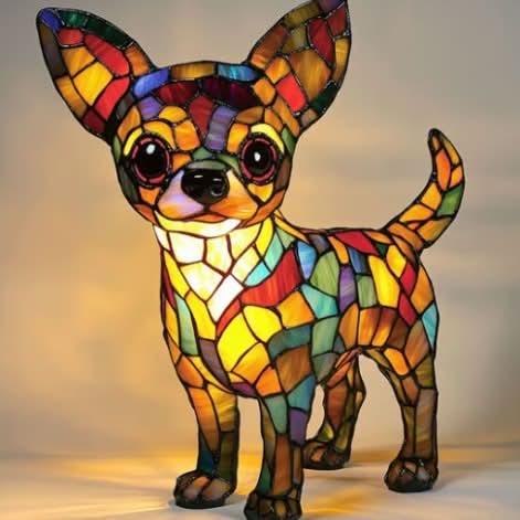 LED night light | Artistic dog statue | Warm light | USB powered | 15 cm | GlowPaws - Image 9