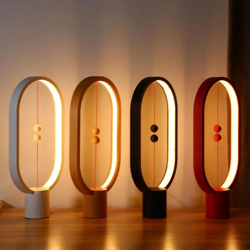 LED Oval Table Lamp | Balance Sphere Control | Warm Ambient Glow | BalanceLamp - Image 5