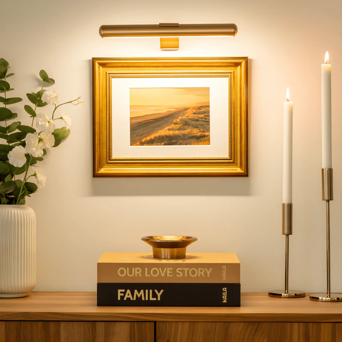 LED wall light | Wireless picture lighting | Rechargeable metal design | ArtGlow - Image 11