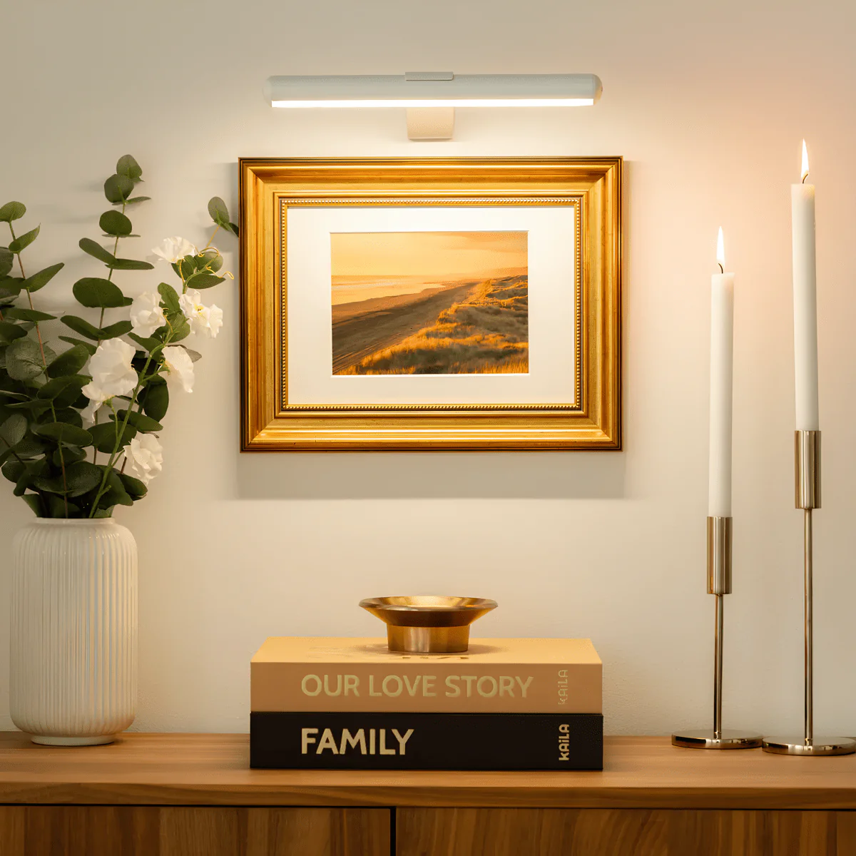 LED wall light | Wireless picture lighting | Rechargeable metal design | ArtGlow - Image 12
