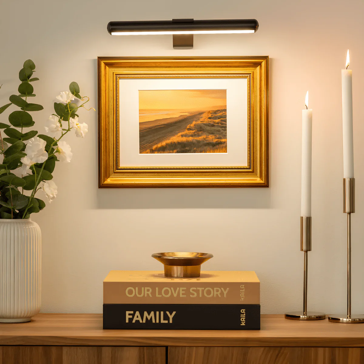 LED wall light | Wireless picture lighting | Rechargeable metal design | ArtGlow - Image 5