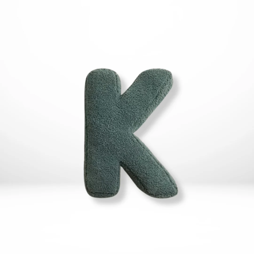 Letter cushions | Decorative velvet cushions | Personalized alphabet design | Soft accent for bed or sofa | Alphora - Image 11