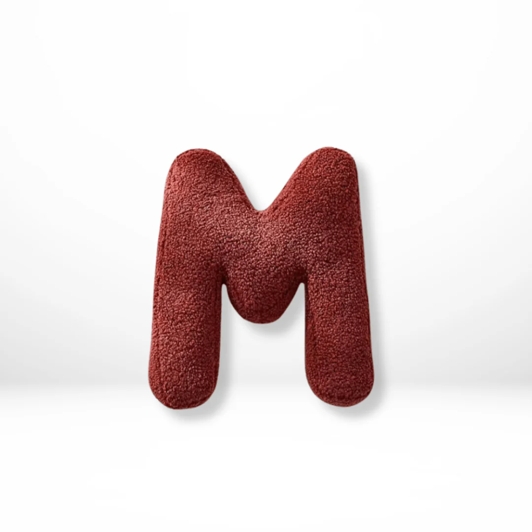 Letter cushions | Decorative velvet cushions | Personalized alphabet design | Soft accent for bed or sofa | Alphora - Image 13