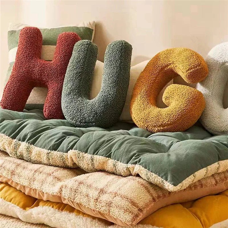 Letter cushions | Decorative velvet cushions | Personalized alphabet design | Soft accent for bed or sofa | Alphora - Image 28