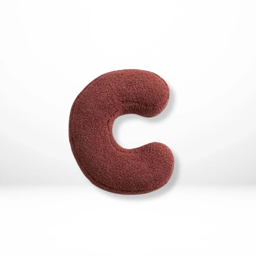 Letter cushions | Decorative velvet cushions | Personalized alphabet design | Soft accent for bed or sofa | Alphora - Image 3