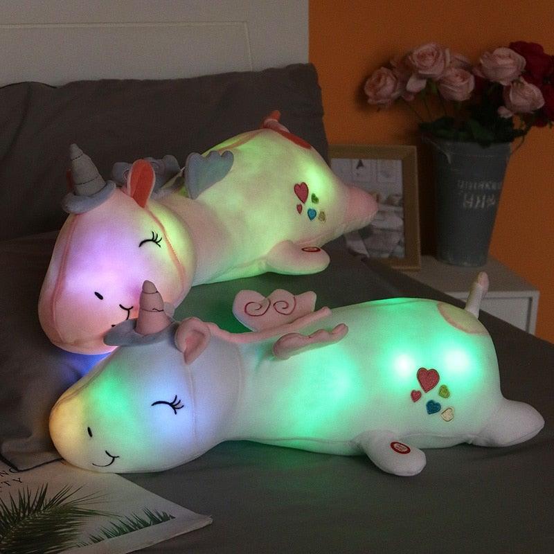 Light up Unicorn Plush | Cozy Bedtime Comfort | Rainbow LED | LunaUnicorn - Image 2