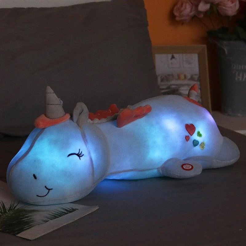 Light up Unicorn Plush | Cozy Bedtime Comfort | Rainbow LED | LunaUnicorn - Image 6