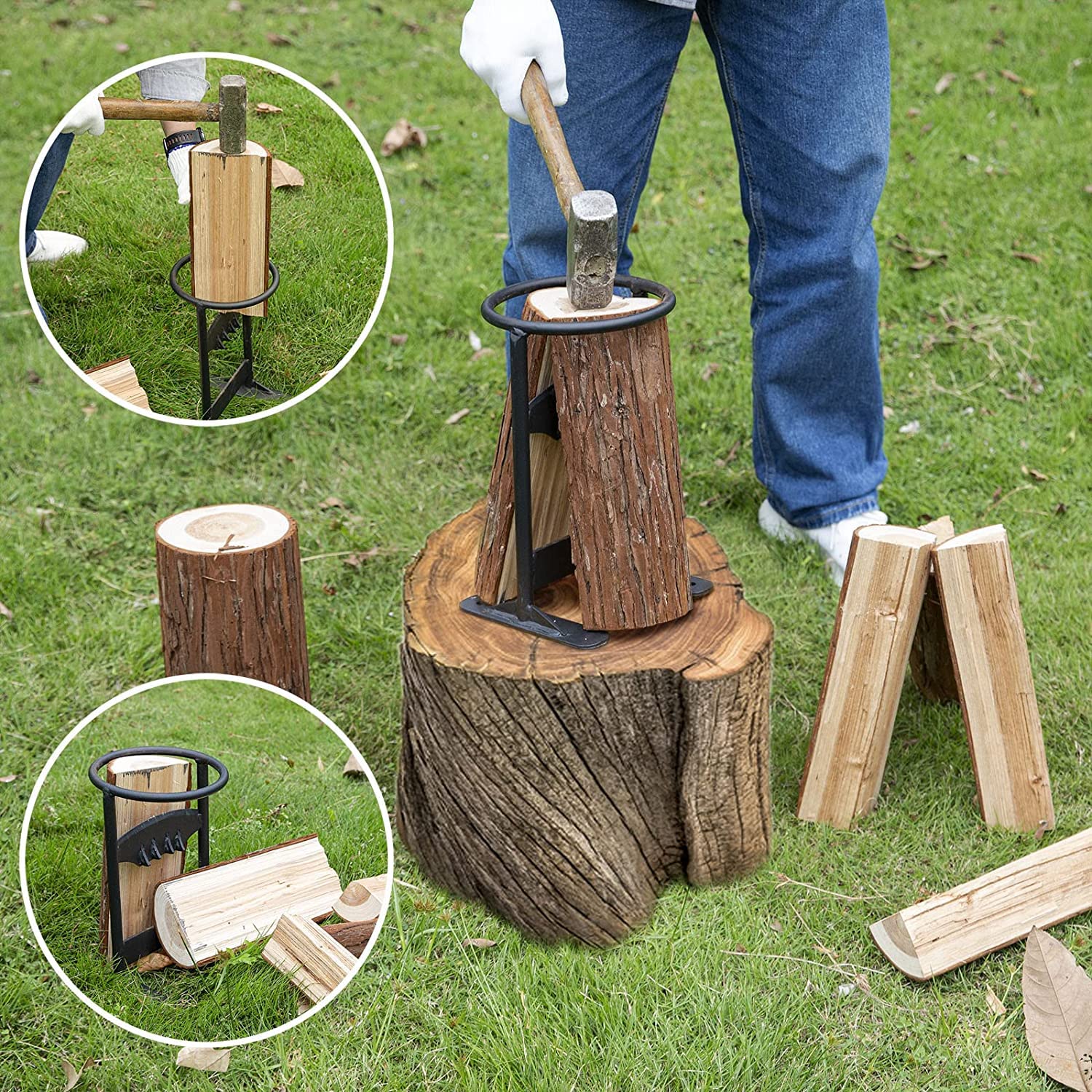 Log Splitter | Fixed Blade Safety Design | Heavy-Duty Steel | ArcticAx - Image 5