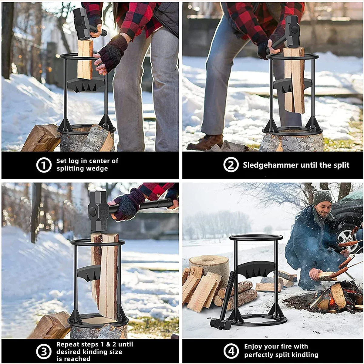 Log Splitter | Fixed Blade Safety Design | Heavy-Duty Steel | ArcticAx - Image 9