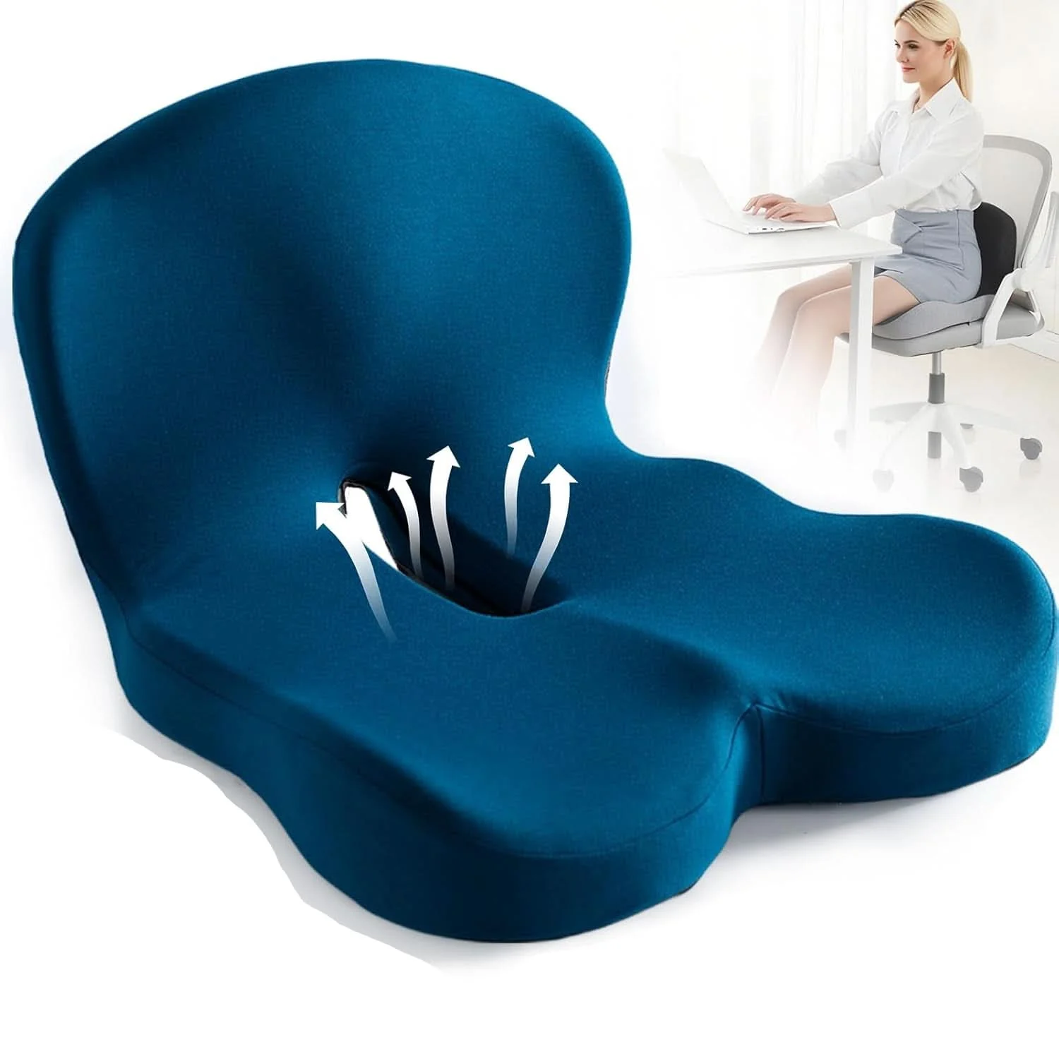 Memory Foam Pillow | Posture Support Comfort | Washable Cover Hygiene | ErgoComfort Pad - Image 9