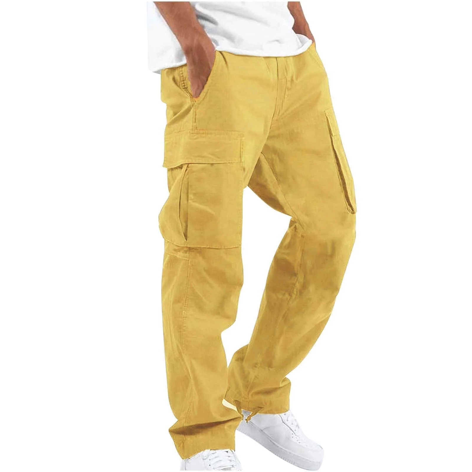 Men's cargo pants | Cargo pants | Elastic waistband & practical pockets - Image 11