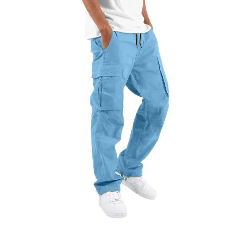 Men's cargo pants | Cargo pants | Elastic waistband & practical pockets - Image 5