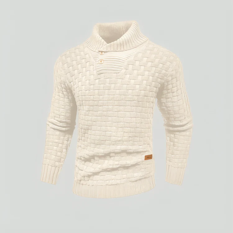 Men's knit sweaters | Stand-up collar sweaters | Textured look & warm comfort - Image 5