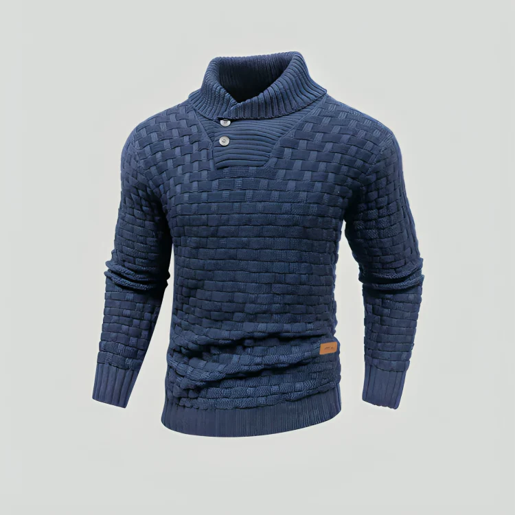 Men's knit sweaters | Stand-up collar sweaters | Textured look & warm comfort - Image 6