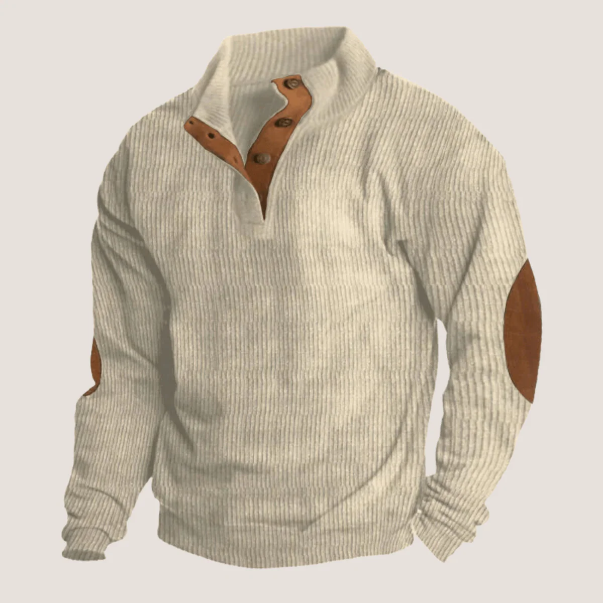 Men's Sweaters | Stand-up Collar Sweaters | Variable Collar Opening & Distinctive Look - Image 4