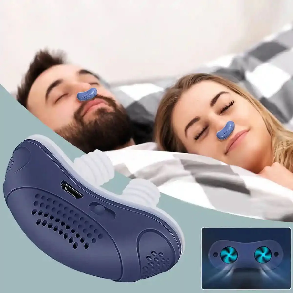 CPAP Device | Gentle Airflow Support | USB Rechargeable Travel Use | MicroBreath