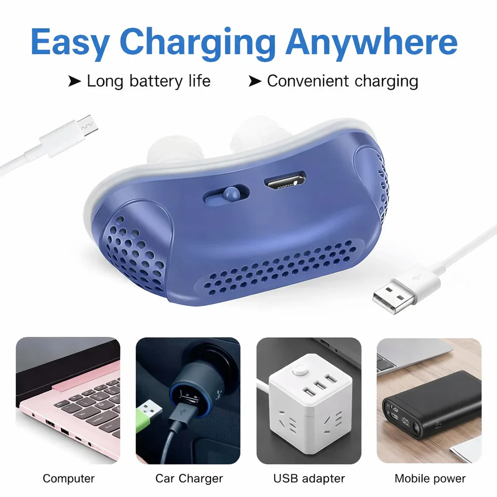 CPAP Device | Gentle Airflow Support | USB Rechargeable Travel Use | MicroBreath - Image 3