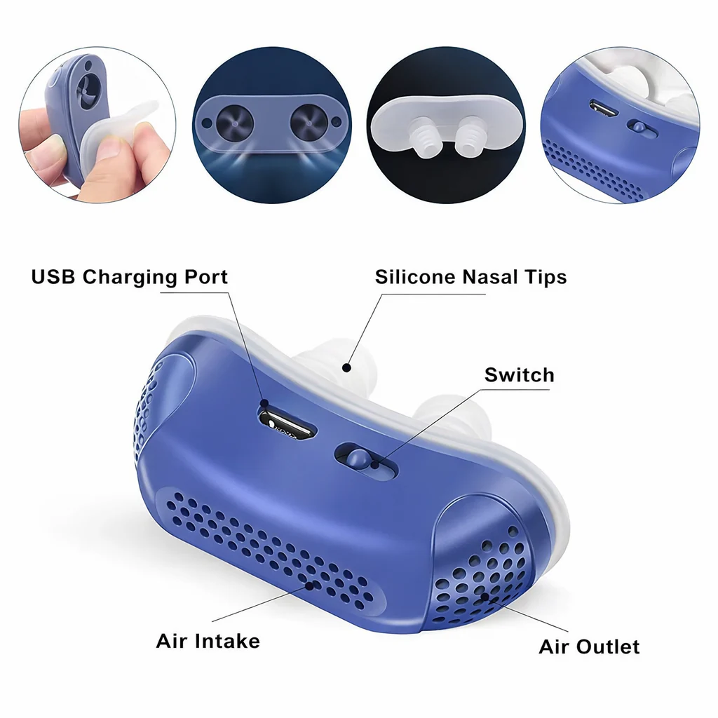 CPAP Device | Gentle Airflow Support | USB Rechargeable Travel Use | MicroBreath - Image 4