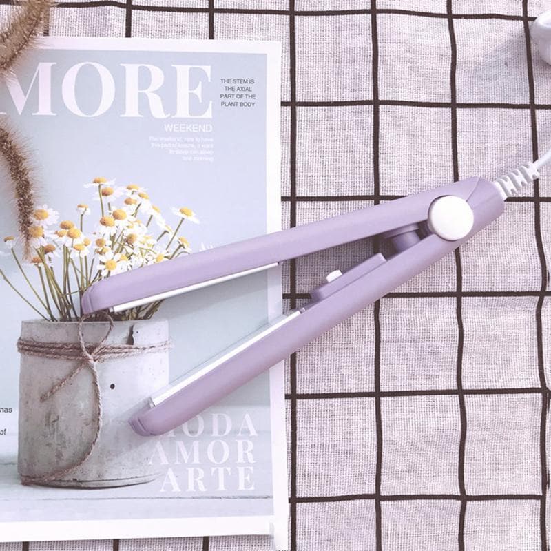 Mini Hair Straightener | Ceramic Plates | 2-in-1 Styling | Travel Size | Mini Ceramic Curling Iron - Image 6