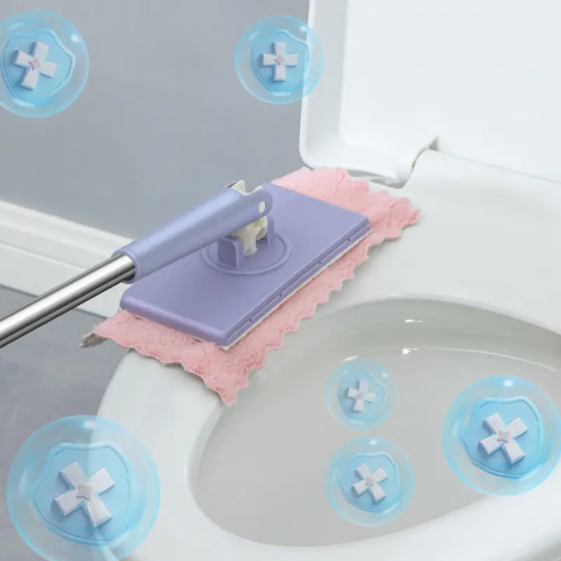 Ergonomic Cleaning Mop | 360° Swivel Head | Automatic Cloth Clip | BuffTowel - Image 4
