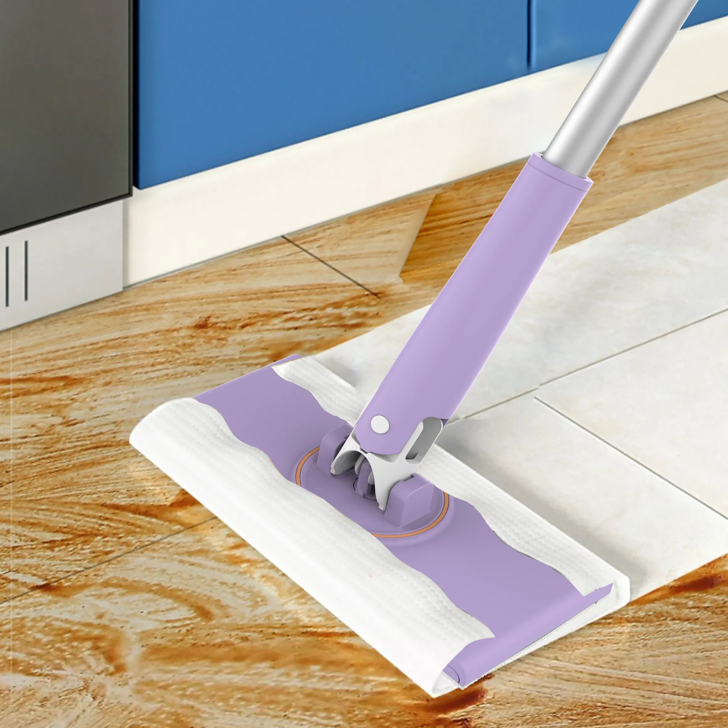 Ergonomic Cleaning Mop | 360° Swivel Head | Automatic Cloth Clip | BuffTowel - Image 5