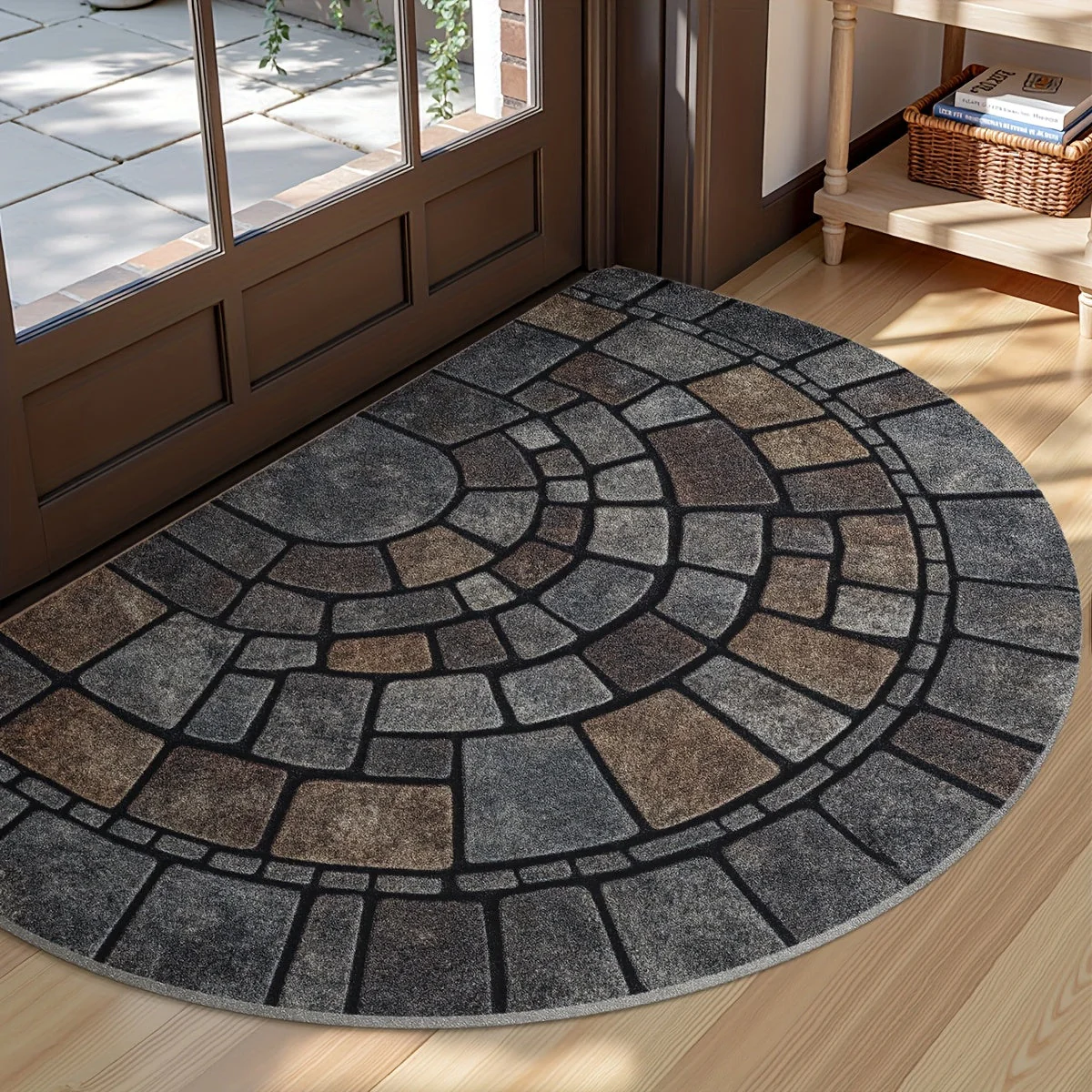 Mosaic Door Mat | Non Slip Entry Protection | Mosaic Textured Surface | EntryLuxe