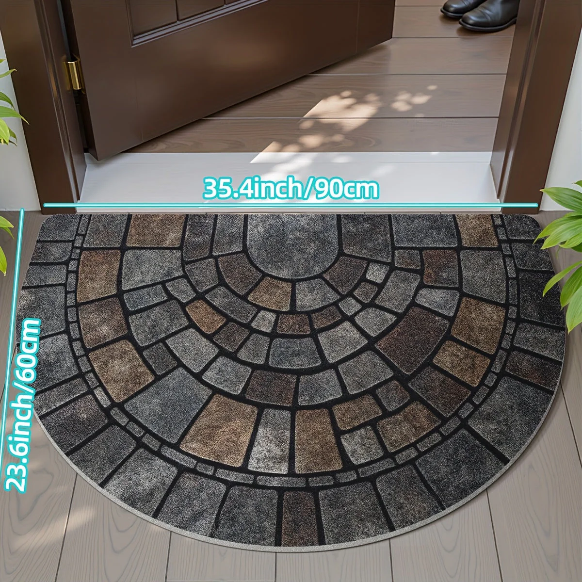 Mosaic Door Mat | Non Slip Entry Protection | Mosaic Textured Surface | EntryLuxe - Image 3