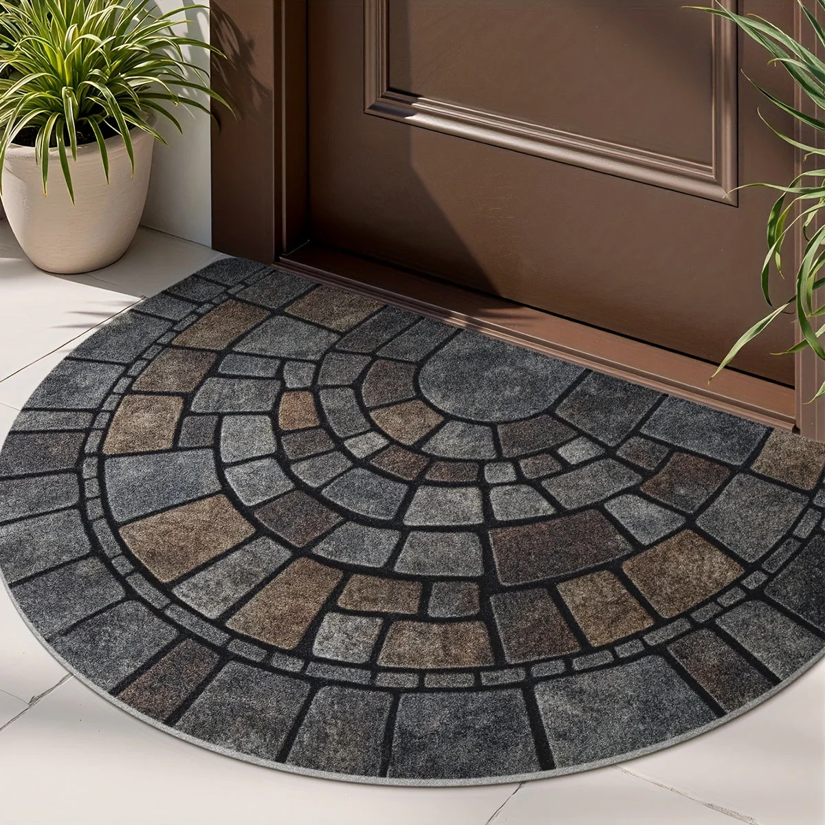 Mosaic Door Mat | Non Slip Entry Protection | Mosaic Textured Surface | EntryLuxe - Image 4