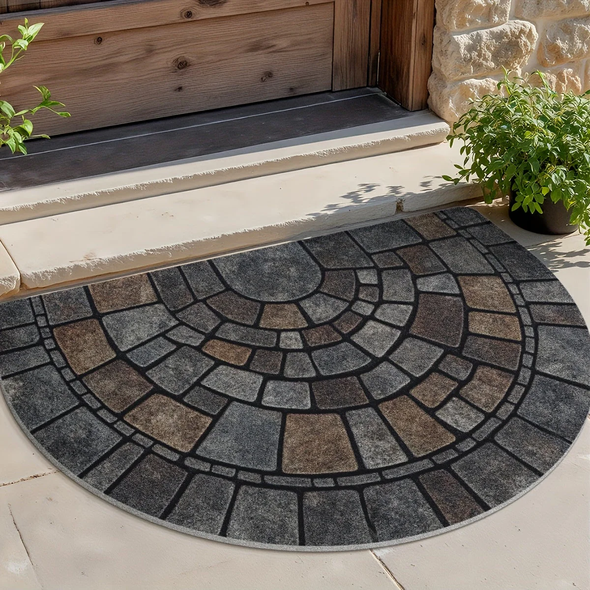 Mosaic Door Mat | Non Slip Entry Protection | Mosaic Textured Surface | EntryLuxe - Image 5