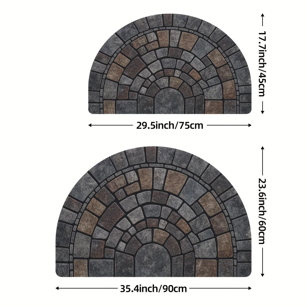 Mosaic Door Mat | Non Slip Entry Protection | Mosaic Textured Surface | EntryLuxe - Image 6