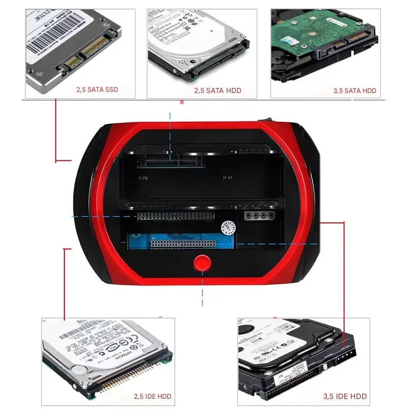 Multifunctional hard drive docking station | Universal IDE and SATA hub for data recovery | TotalRecovery Dock - Image 4