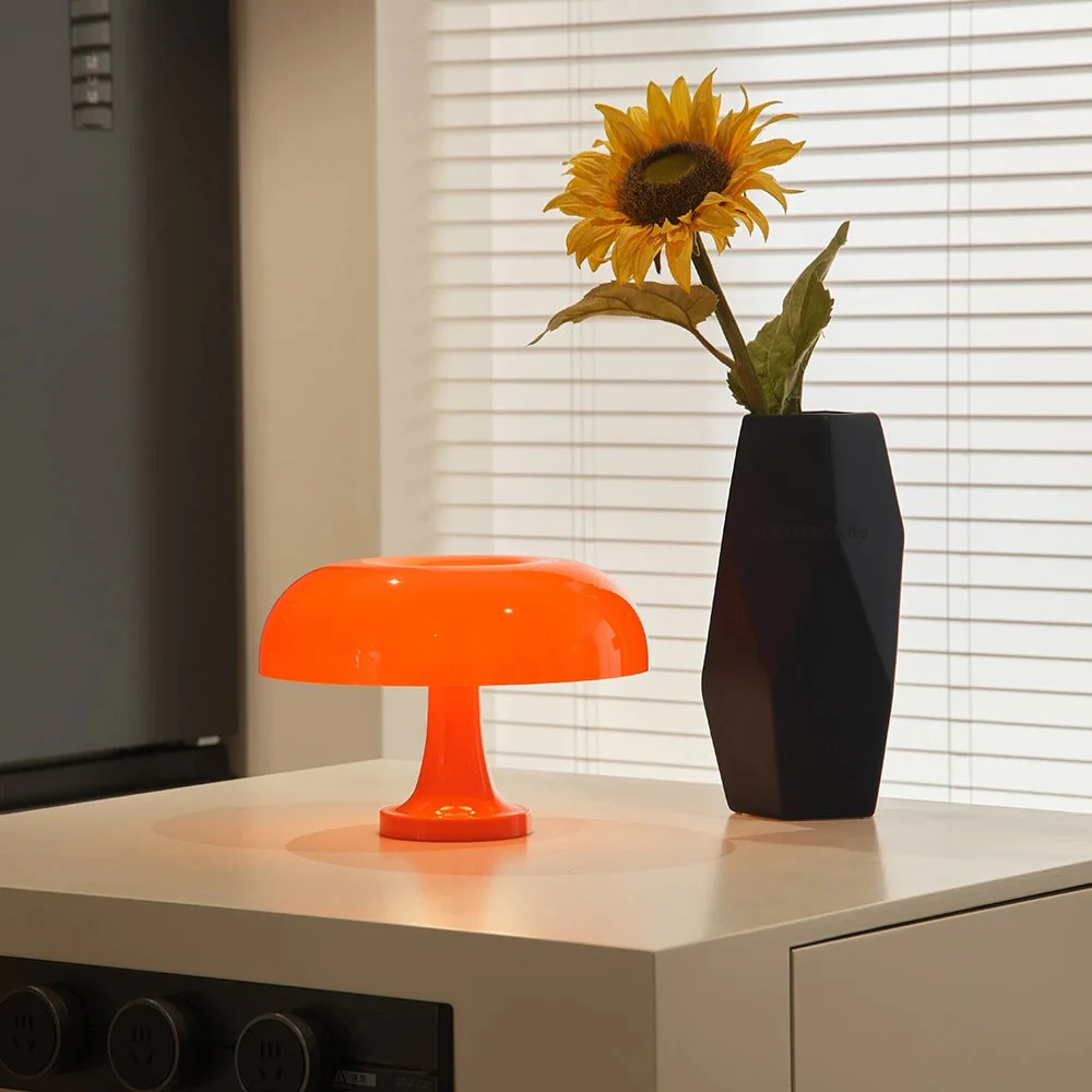 Mushroom Table Lamp | Bauhaus Modern Design | Dimmable LED Touch Light | Lumivara