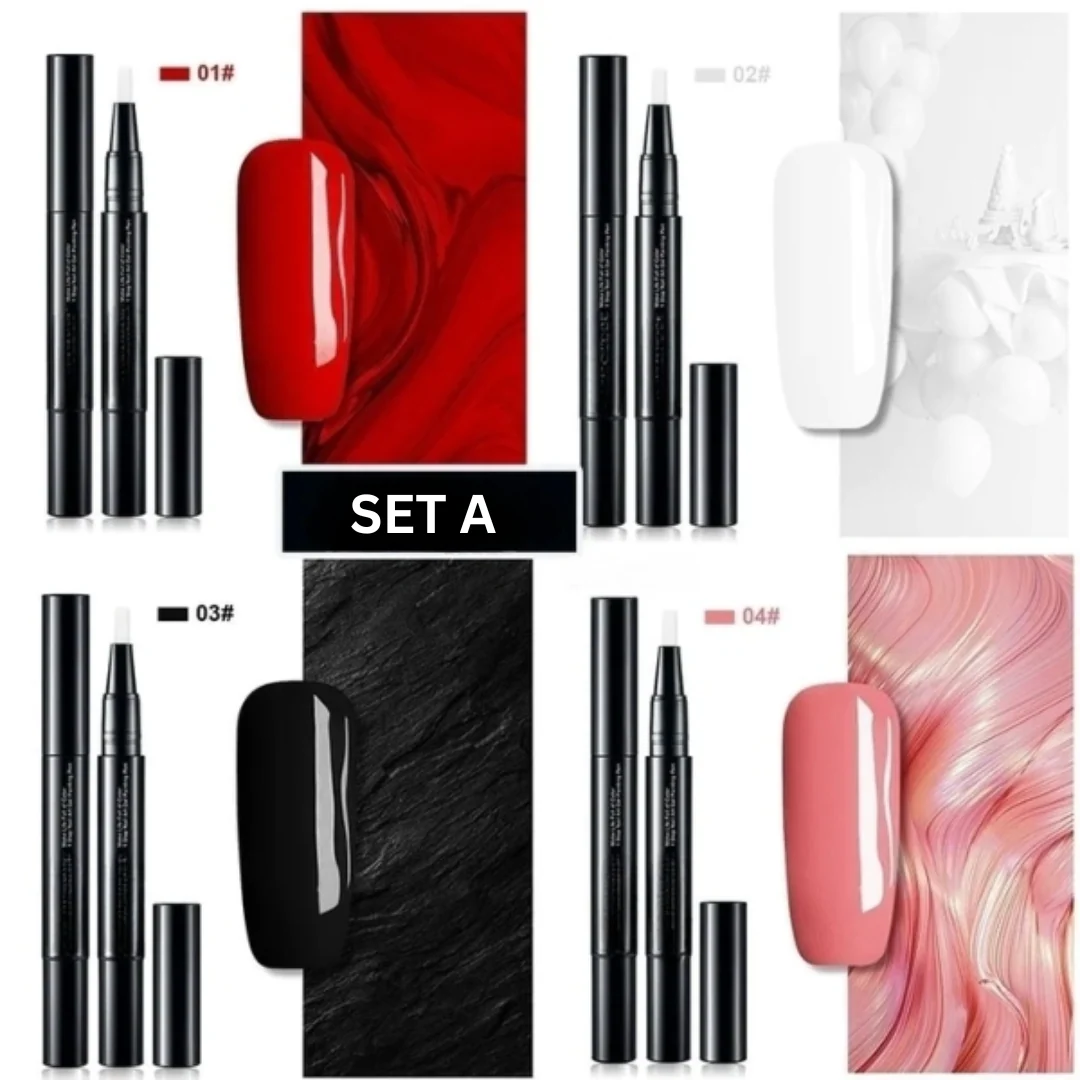 Nail Art Gel Pens | Precision Tip | Long-Lasting Color | Set of 4 | NailFlex - Image 5