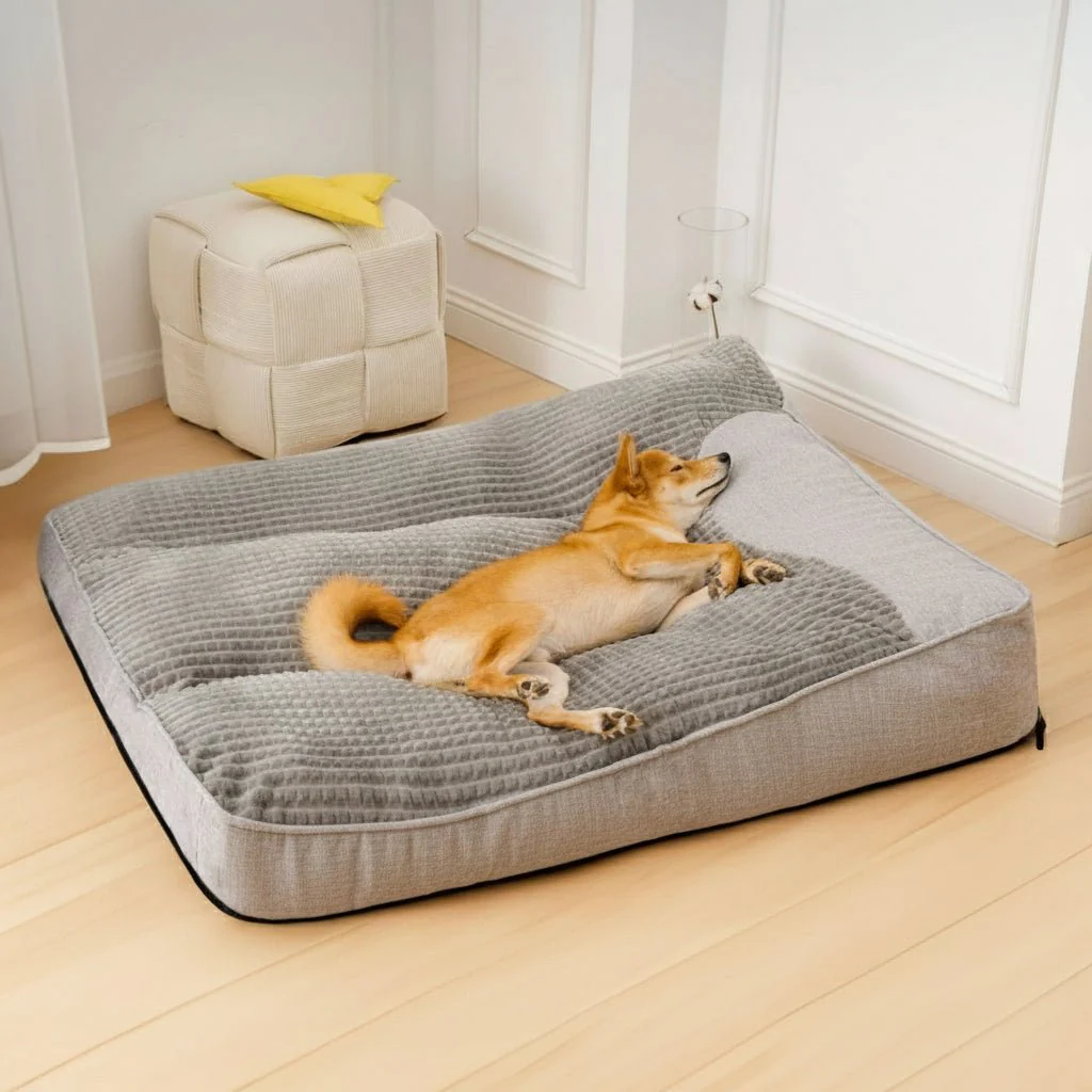 Orthopedic Dog Bed | Scratch Resistant Cover | Raised Bolster Support | HugBed - Image 9