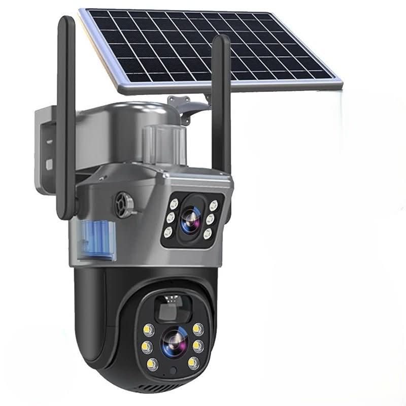 Outdoor Security Camera | Solar Powered | Motion Alerts Night Vision | DualGuard