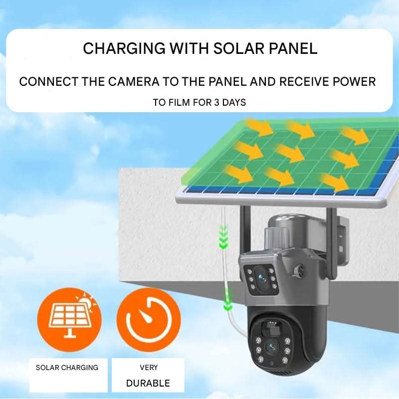Outdoor Security Camera | Solar Powered | Motion Alerts Night Vision | DualGuard - Image 4