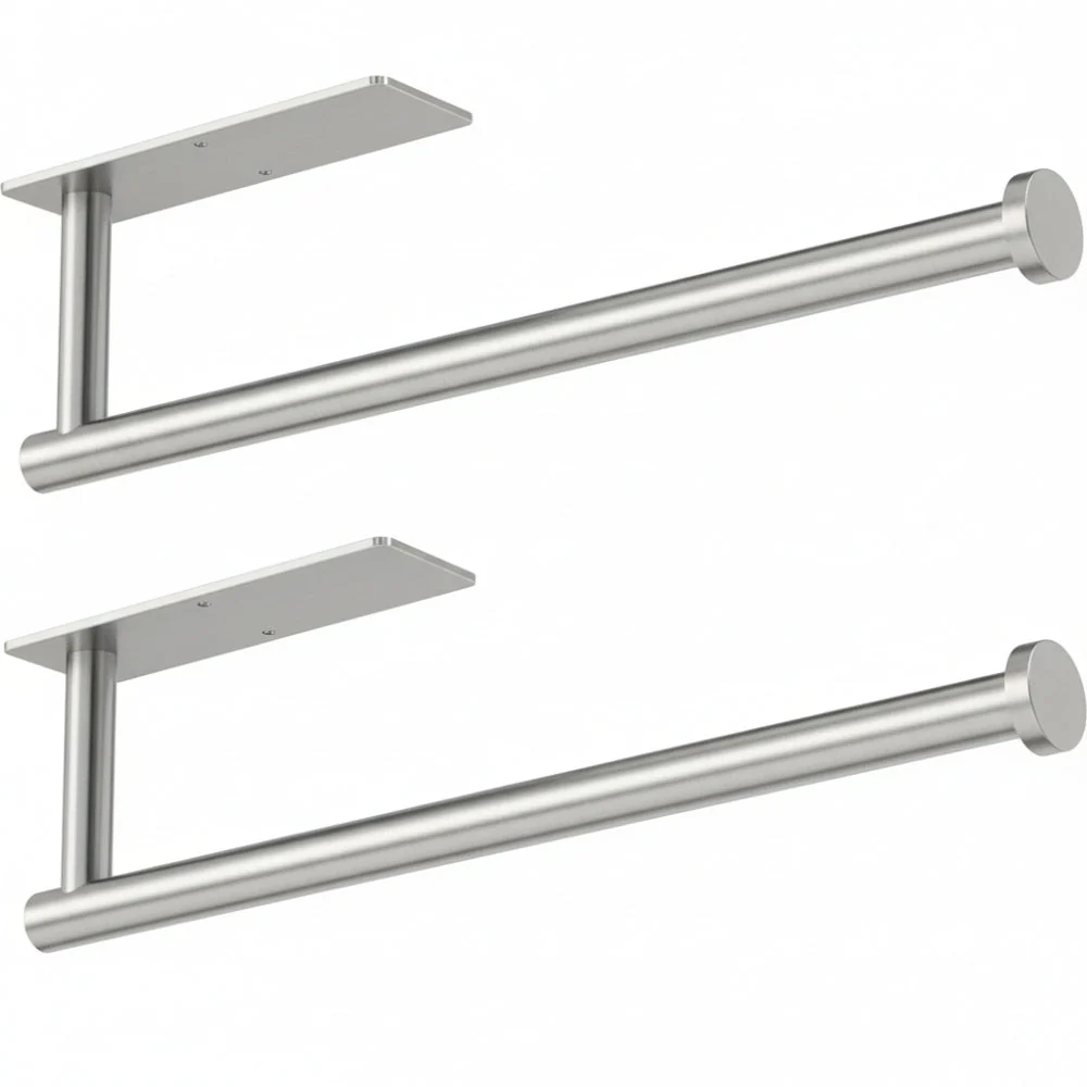 Paper Towel Holder | Space-Saving Kitchen Organization | Wall Mounted Stainless Steel Rack | MountEase - Image 6