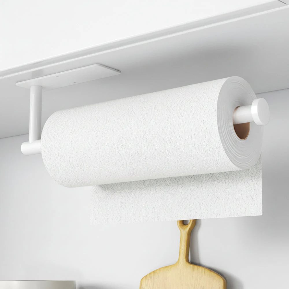 Paper Towel Holder | Space-Saving Kitchen Organization | Wall Mounted Stainless Steel Rack | MountEase - Image 7